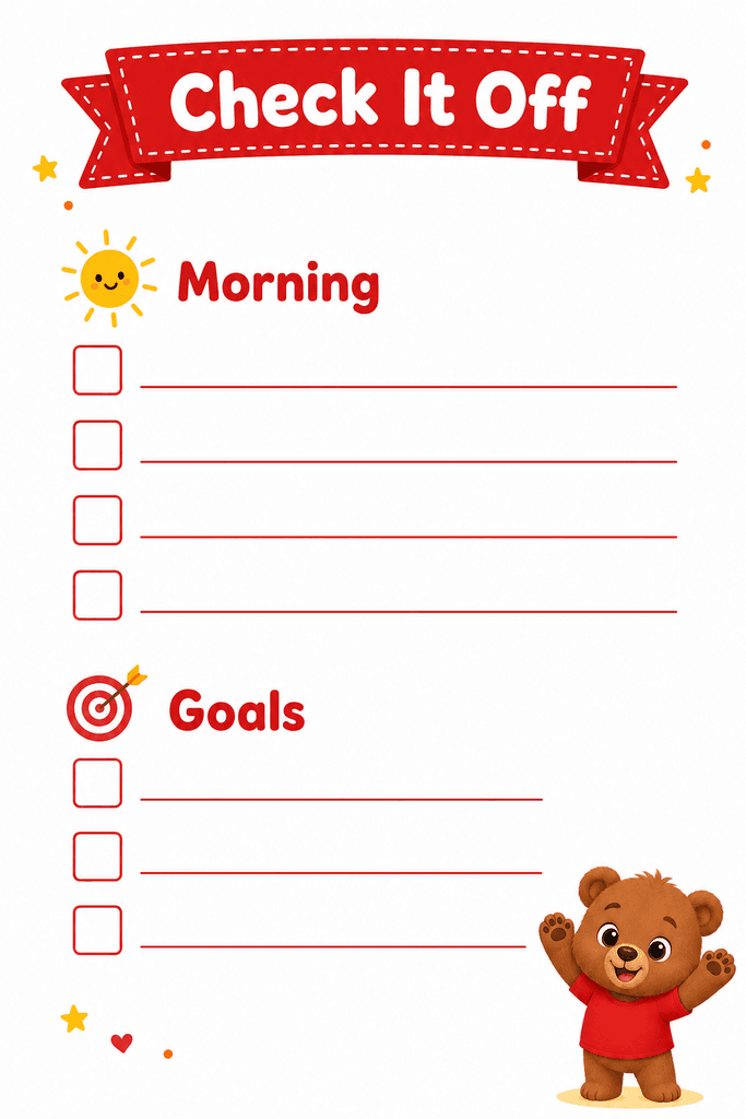 Checklist page template