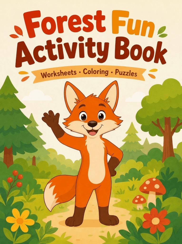 Sample activity book cover with Pip