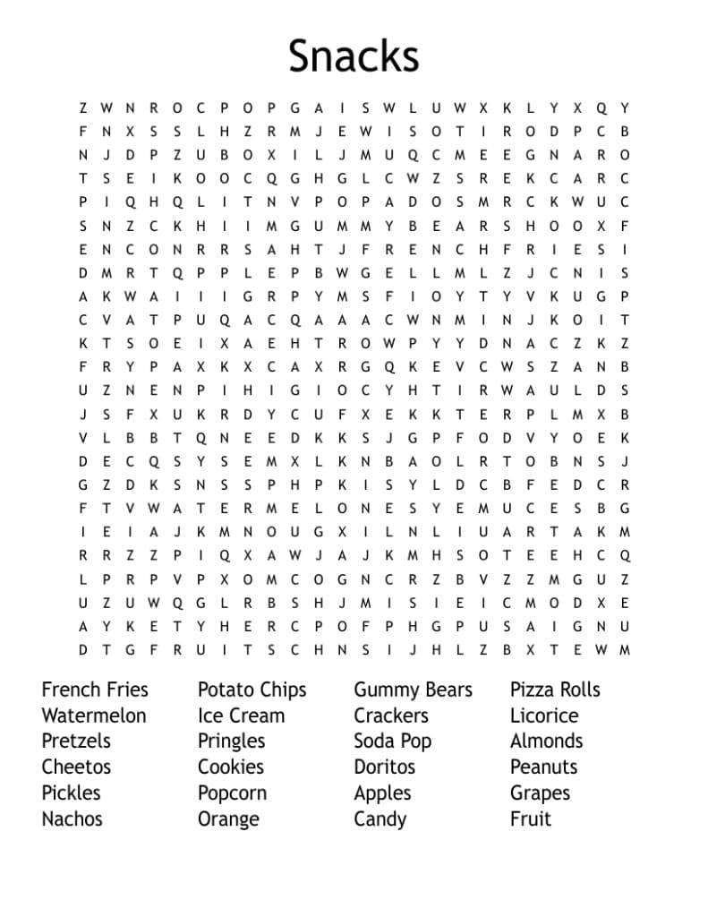 Typical DIY word search
